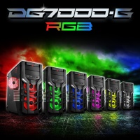 SHARKOON DG7000-G-RGB 3x FAN USB 3.0 Pencereli KASA POWER YOK - 1